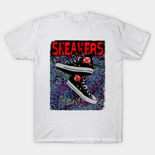 sneakers T-Shirt by martian